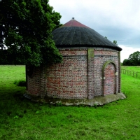 Old Ice house renovated round building Bilton in Ainsty